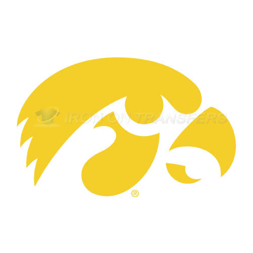 Iowa Hawkeyes Logo T-shirts Iron On Transfers N4650 - Click Image to Close